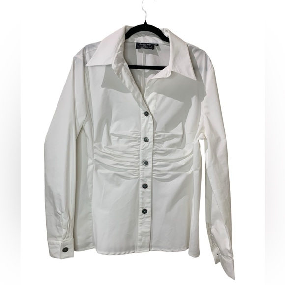 Patricia Wolfe Made in Texas vintage white button down - Picture 1 of 7